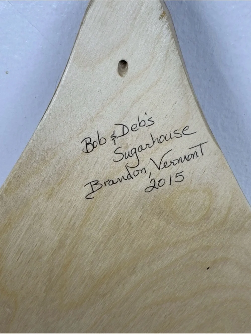 Vermont Crafted Door Harp in Light Wood Bob & Deb’s Sugarhouse brandon 2015